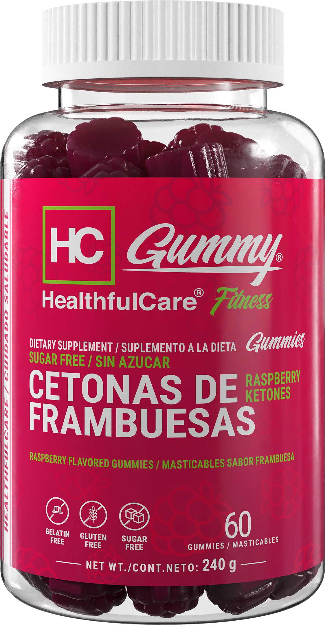 Cetonas de Frambuesa Masticables de B Natural